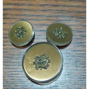 BROOKS BROTHERS REPLACEMENT BUTTONS Lot of 3 (1 Front and 2 Sleeve) Crest Gold